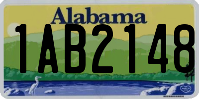 AL license plate 1AB2148