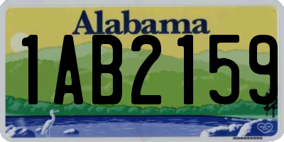 AL license plate 1AB2159