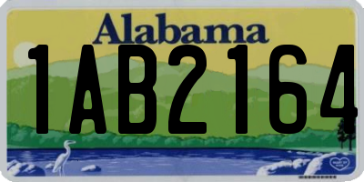 AL license plate 1AB2164