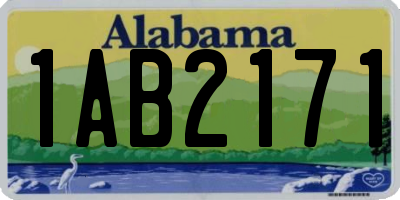 AL license plate 1AB2171