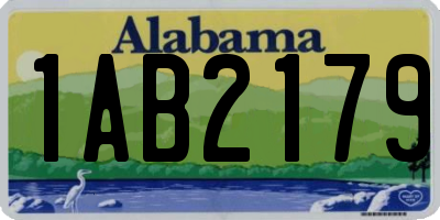 AL license plate 1AB2179