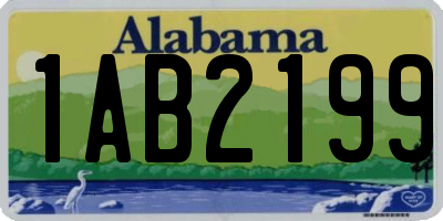 AL license plate 1AB2199