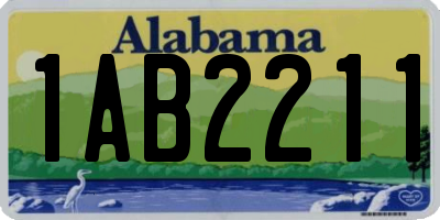 AL license plate 1AB2211