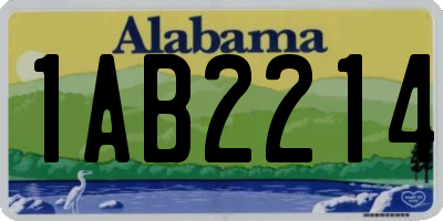 AL license plate 1AB2214