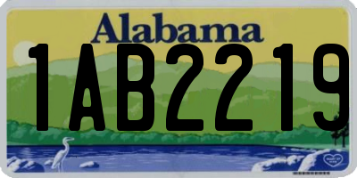 AL license plate 1AB2219