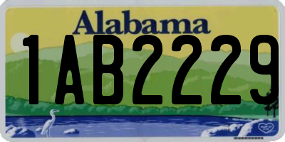 AL license plate 1AB2229