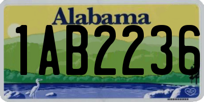 AL license plate 1AB2236