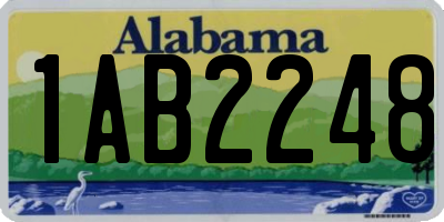 AL license plate 1AB2248