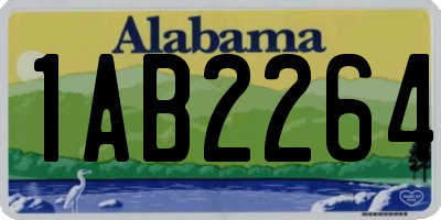 AL license plate 1AB2264