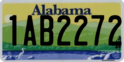 AL license plate 1AB2272