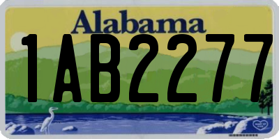 AL license plate 1AB2277