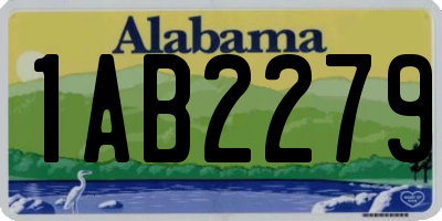 AL license plate 1AB2279