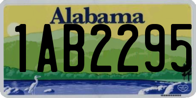 AL license plate 1AB2295