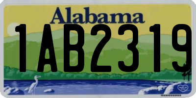 AL license plate 1AB2319