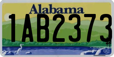 AL license plate 1AB2373