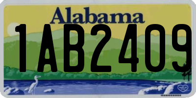 AL license plate 1AB2409