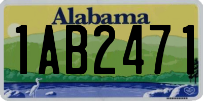 AL license plate 1AB2471