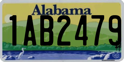 AL license plate 1AB2479