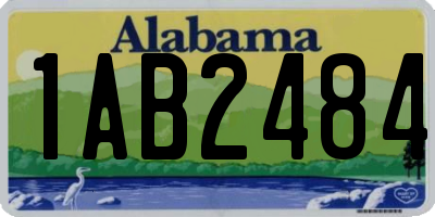 AL license plate 1AB2484