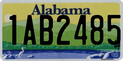 AL license plate 1AB2485