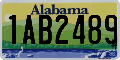 AL license plate 1AB2489