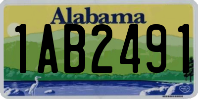 AL license plate 1AB2491