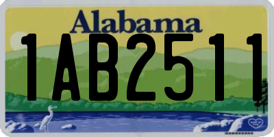 AL license plate 1AB2511