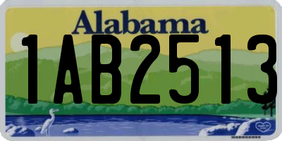 AL license plate 1AB2513