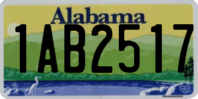 AL license plate 1AB2517