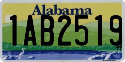 AL license plate 1AB2519