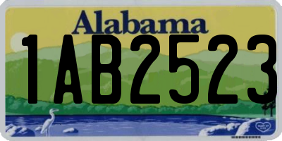 AL license plate 1AB2523