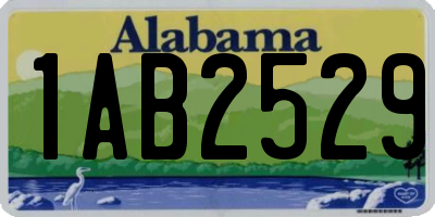 AL license plate 1AB2529