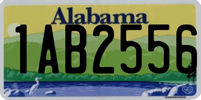 AL license plate 1AB2556