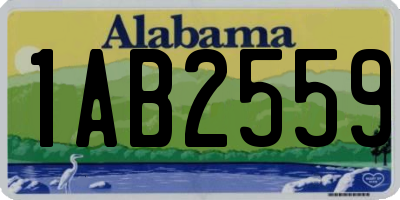AL license plate 1AB2559