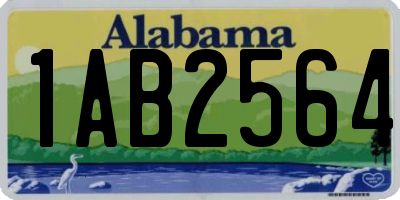 AL license plate 1AB2564