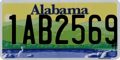 AL license plate 1AB2569