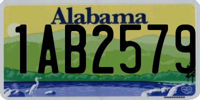 AL license plate 1AB2579