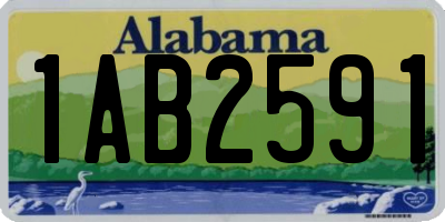 AL license plate 1AB2591