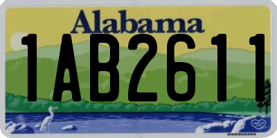 AL license plate 1AB2611