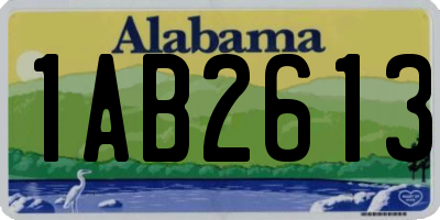 AL license plate 1AB2613