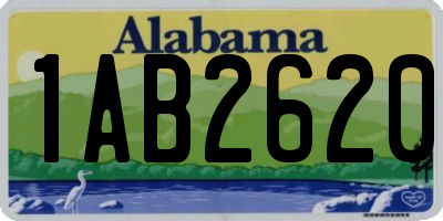 AL license plate 1AB2620