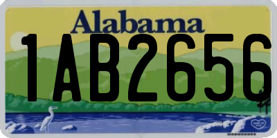 AL license plate 1AB2656