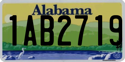 AL license plate 1AB2719