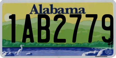 AL license plate 1AB2779