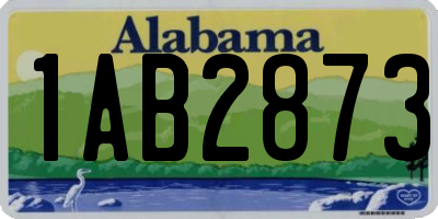 AL license plate 1AB2873