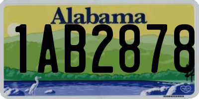 AL license plate 1AB2878