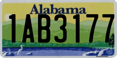 AL license plate 1AB3177