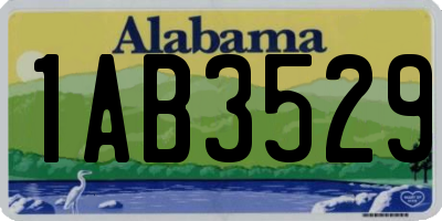 AL license plate 1AB3529