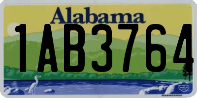 AL license plate 1AB3764