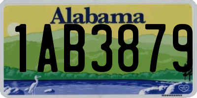 AL license plate 1AB3879